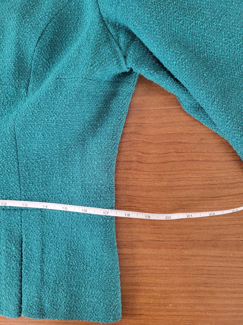 Anne Klein Teal Textured Peplum Jacket - Picture 13 of 15